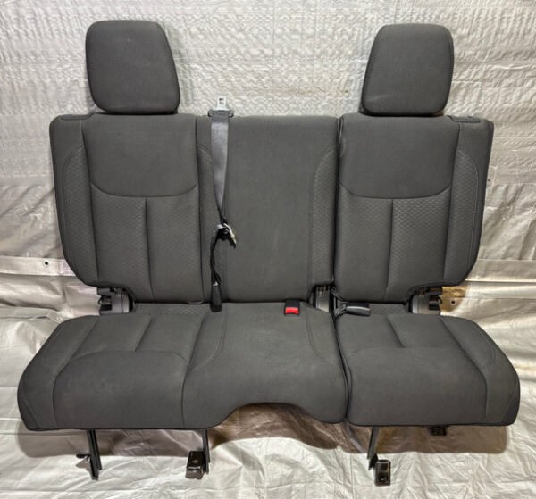 IMG_7819__98377 2013-2018 Jeep Wrangler JK Unlimited 4DR Black Cloth 60/40 Rear Seat Set / JK017