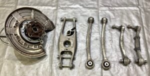 2015-2020 F80 F82 F87 BMW M2 M3 M4 Driver Rear Knee Spindle Hub w/ Control Arms / 34K B2008